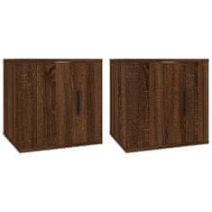 Vidaxl Zidni TV ormarići, 2 kom, smeđi hrast, 40x34,5x40 cm