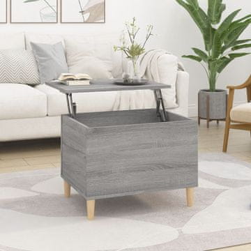 Vidaxl Klub stolić, sivi hrast sonoma, 60x44,5x45 cm