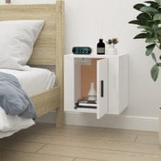 Vidaxl Zidni TV ormarić bijeli visokog sjaja 40x34,5x40 cm