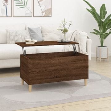 Vidaxl Klub stolić smeđi hrast 90x44,5x45 cm