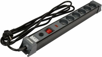 151 STHOR PRODUŽNI KABEL SA 6 UTIČNICA, ZAŠTITNA TRAKA OD PRENAPONA 3,0 m