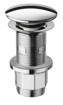 SILFRA Klik-Klak Ispusna Set za Umivaonike, 5/4", ABS Krom, 0-80mm, Velika Čep, SILFRA