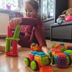 Kruzzel Šarena konstrukcijska građevinska igračka Hedgehog Blocks 192 kom Kruzzel 20376