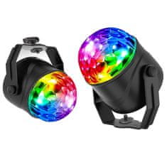 MG Disco Ball projektor + daljinski upravljač, crno