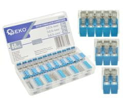 GEKO Set od 60 spojnica za brzu montažu mix 0,2-4mm2