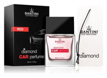 Santini Miris za automobil - Diamond Red
