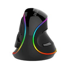 Delux Žični vertikalni miš Delux M618Plus 4000DPI RGB