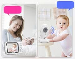 Dexxer Baby Monitor AK. Dječji vrtlog s video kamerom i 3,2 ″ LCD zaslon