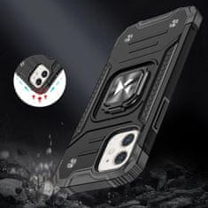 WOZINSKY Oklopna futrola za iPhone 14 Plus s magnetskim držačem Ring Armor crna