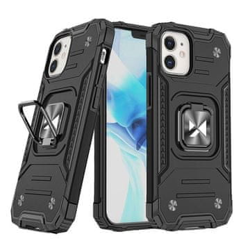 WOZINSKY Oklopna futrola za iPhone 14 Plus s magnetskim držačem Ring Armor crna