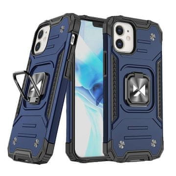 WOZINSKY Oklopna futrola za iPhone 14 Plus s magnetskim držačem Ring Armor plava