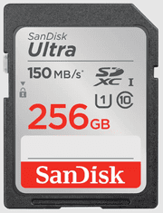 SanDisk SDXC Ultra memorijska kartica, 256 GB, 150MB/s, UHS-I, C10
