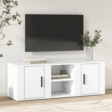 Vidaxl TV ormarić bijeli 100x31,5x35 cm materijal na bazi drveta