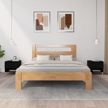 Vidaxl Noćni ormarići, set od 2, crni, 50x46x50 cm