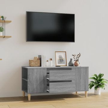 Vidaxl TV ormarić, sivi hrast sonoma, 102 x 44,5 x 50 cm