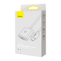 BASEUS Lite adapter HDMI - VGA / 3.5mm jack / micro USB, bijela