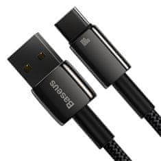 BASEUS Tungsten kabel USB / USB-C 100W 2m, crno