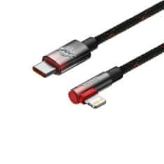 BASEUS MVP Elbow kabel USB-C / Lightning 20W 2m, crno/crvena