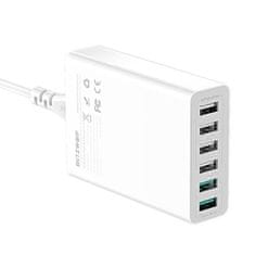 Blitzwolf BW-S15 punjač 6x USB QC 60W, bijela