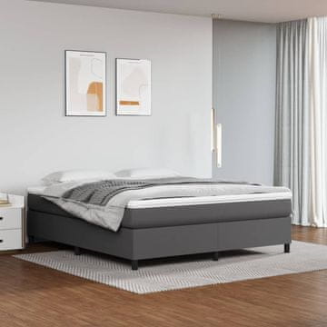 Vidaxl Okvir za krevet sivi 160x200 cm umjetna koža
