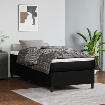 Vidaxl Okvir za krevet crni 90x190 cm umjetna koža