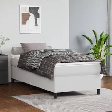 Vidaxl Okvir kreveta Bijeli 80x200 cm Presvučen umjetnom kožom