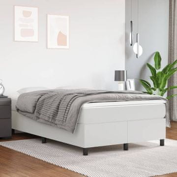 Vidaxl Okvir za krevet Bijeli 120x200 cm Implicitna koža