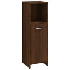 Vidaxl 3-dijelni set kupaonskog namještaja boja smeđeg hrasta drveni