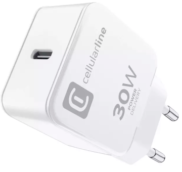 CellularLine kućni punjač Apple, 30W, Power Delivery, bijela (ACHIPDUSBCPD30WW)
