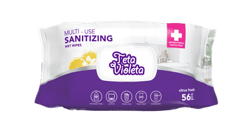 Violeta višenamjenske vlažne maramice za dezinfekciju, 56/1