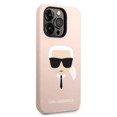 Karl Lagerfeld MagSafe maskica za iPhone 14 Pro Max, silikonska, roza (KLHMP14XSLKHLP)