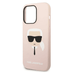 Karl Lagerfeld MagSafe maskica za iPhone 14 Pro Max, silikonska, roza (KLHMP14XSLKHLP)