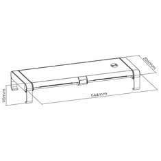 My Wall Podstavek za monitor HT 43L RGB, Qi