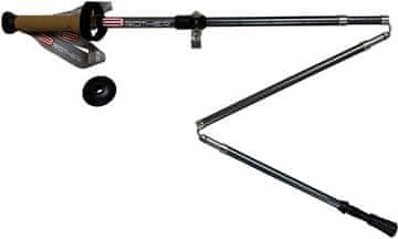 ACRAsport Posebni 5-dijelni štapovi za nordijsko hodanje s plutenom drškom, 1 par s priborom 115–135 cm