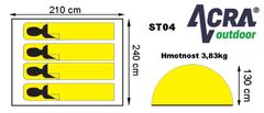 ACRAsport Šator za 4 osobe - dvostruki ST04