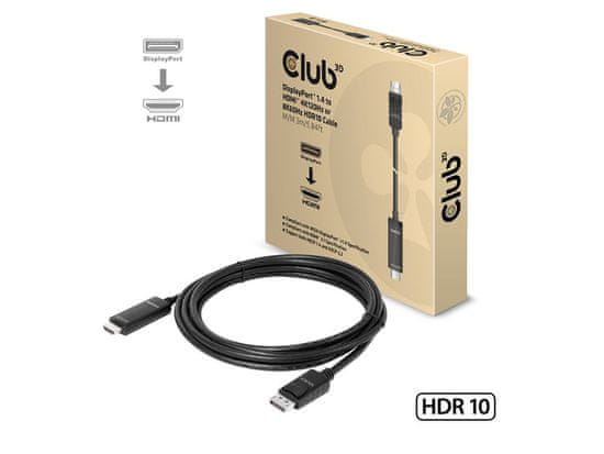 Club 3D CAC-1087 kabel DisplayPort u HDMI, 3 m