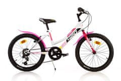 Dino bikes Dječji bicikl Dino bijelo-ružičasti 20"