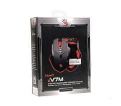 A4Tech A4Tech Bloody V7m gaming miš, USB, crna, 3200 DPI
