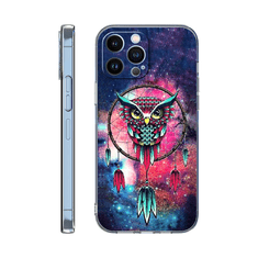 Onasi Maska Owl za iPhone 14, silikonska, roza