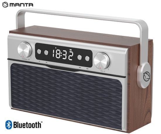 Manta RDI917 PRO radio prijemnik, FM radio, Bluetooth 5.0