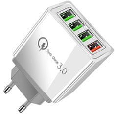 Verkgroup 4x USB 3.0 brzi punjač 220V sa LED 3.1A sivi