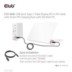 Club 3D CSV-1568 priključna stanica, 14u1, USB-C