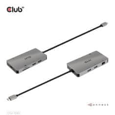 Club 3D CSV-1593 priključna stanica, 8u1, USB-C, PD 100 W