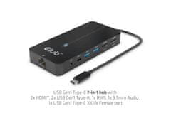 Club 3D CSV-1595 priključna stanica, 7u1, USB-C, PD 100 W