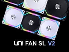 Lian Li UNI FAN SL120 V2 ventilator za kućište, RGB, PWM 120 mm, crna (UF-SL120V2-1B)