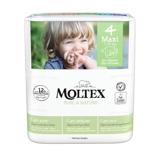 MOLTEX Pure & Nature Maxi pelene, 7 - 14 kg, 29/1