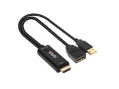 Club 3D CAC-1331 adapter HDMI 2.0 na DisplayPort 1.2 + USB-A, M/F