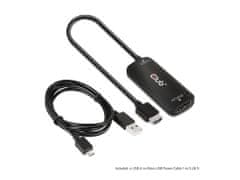 Club 3D CAC-1335 adapter HDMI + Micro USB na DisplayPort, M/F, aktivan