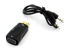 aptel Pretvarač adaptera iz HDMI u VGA + audio aux kabel 2