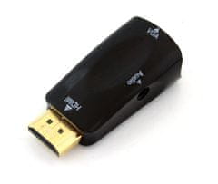 aptel Pretvarač adaptera iz HDMI u VGA + audio aux kabel 2